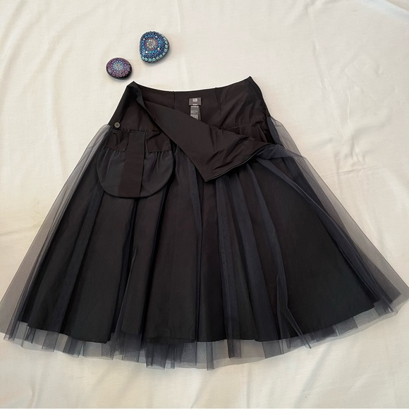 Lilith France Full Tulle Black Skirt M - Picture 12 of 15